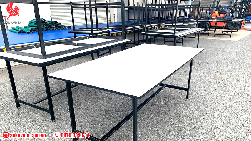 Bàn thao tác thép sơn tĩnh điện