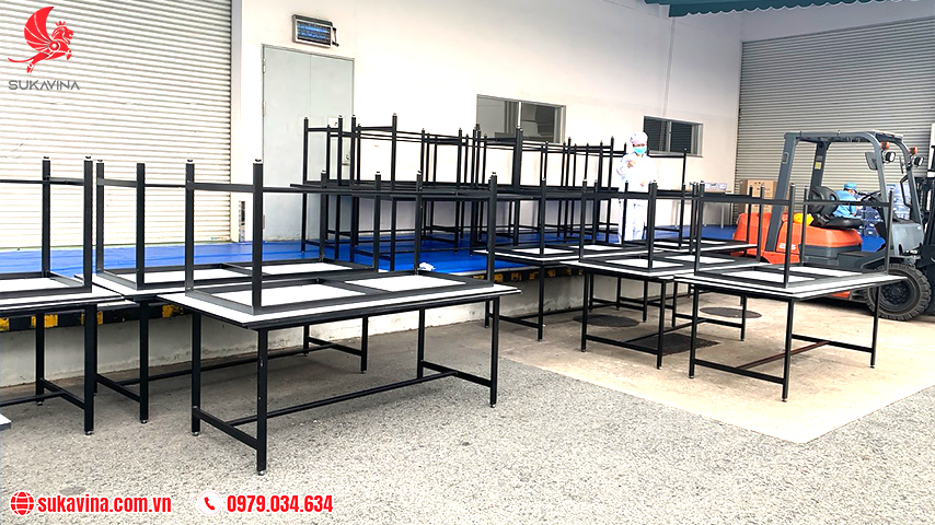 bàn thao tác thép sơn tĩnh điện 4