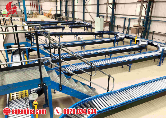 Băng tải con lăn ứng dụng trong các ngành nghề nào