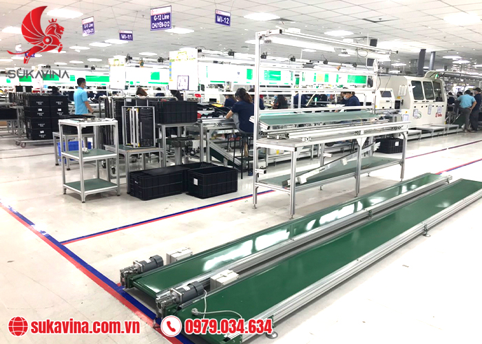 Ứng dụng hệ thống băng tải trong ngành Application of conveyor systems in the industry