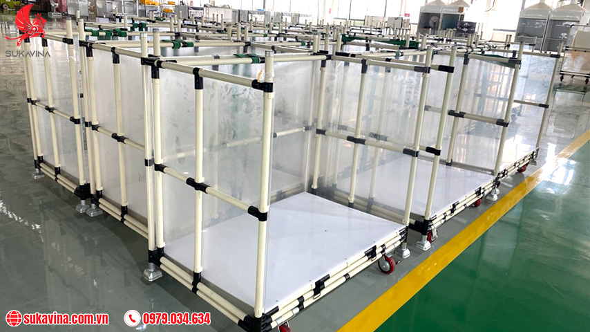Xe đẩy hàng lắp ráp 3 