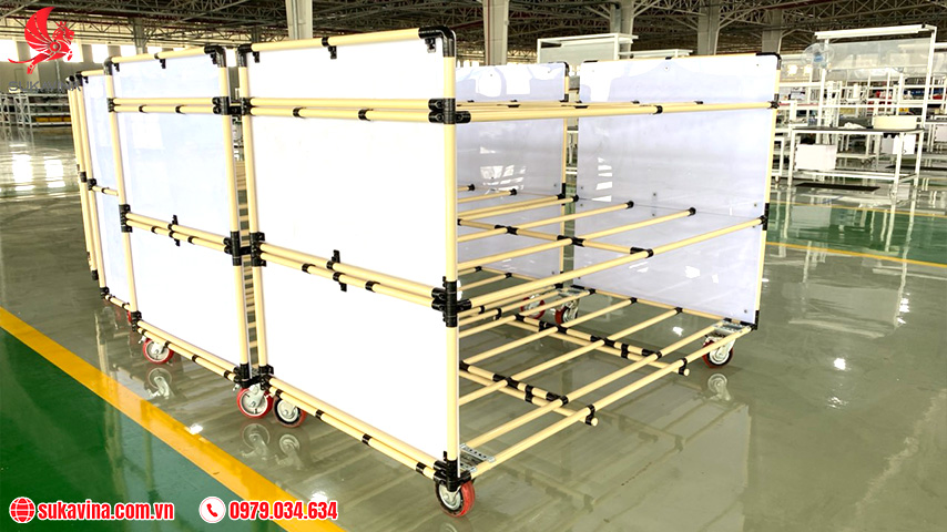 Sukavina specializes in designing industrial trolleys.