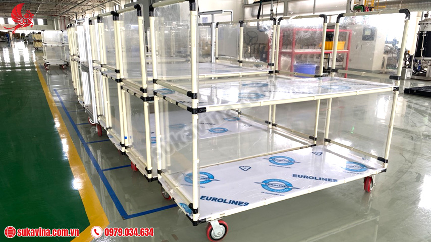 Xe đẩy hàng lắp ráp 01 Assembled trolley 01