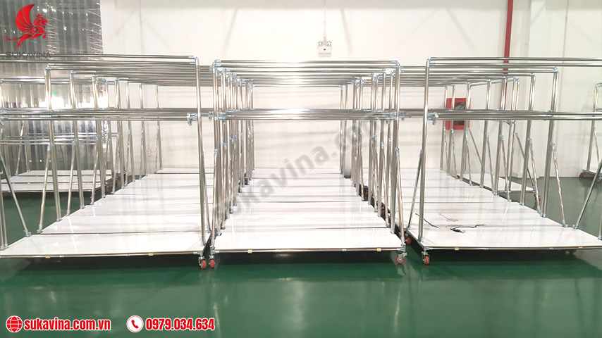 Xe đẩy hàng inox 09 Stainless steel trolley 09