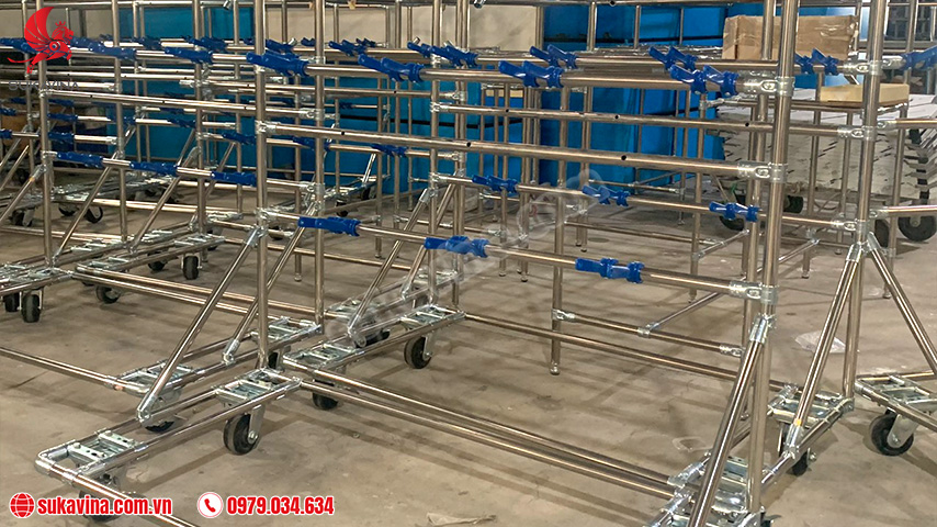 Stainless steel trolley 12 (Inox)