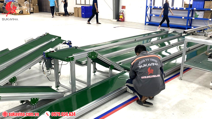 băng tải pvc xanh