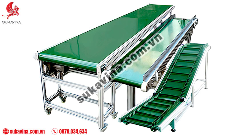 băng tải pvc xanh